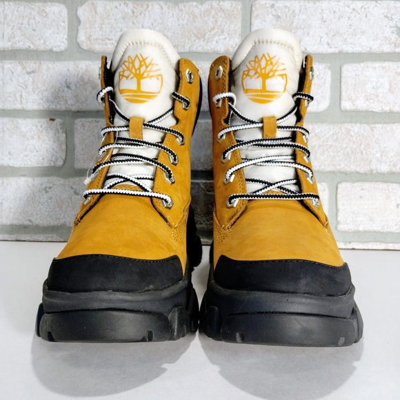 Timberland Adley Way Sneaker Boot Women 8 Tan Suede Outdoor Hiking Shoes NEW - Picture 4 of 9